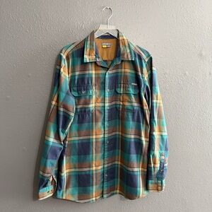 Eddie Bauer Plaid Flannel Size L Tall
